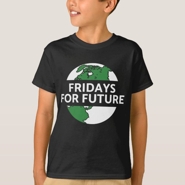 Fridays for Future Klimaschutz Umwelt Planet Erde T Shirt (Framsida)
