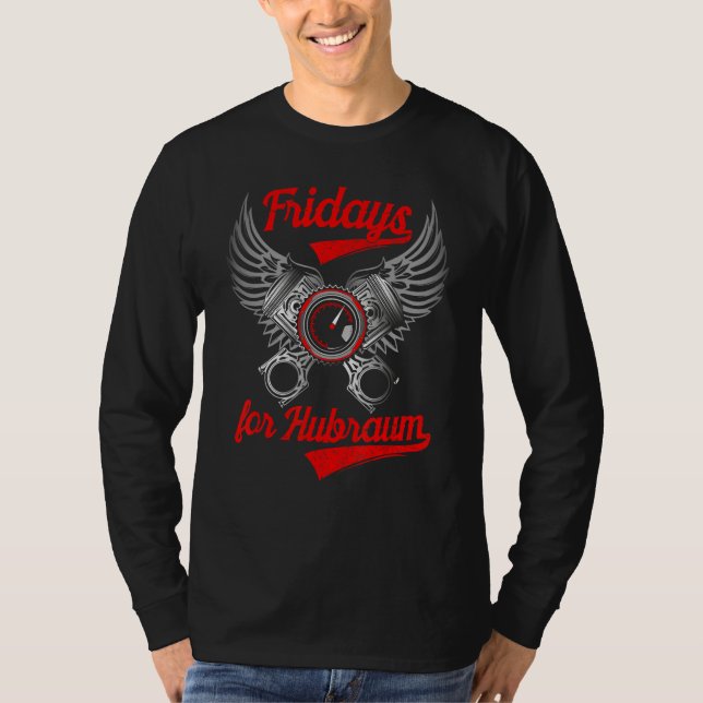 Fridays for Hubraum Future Parody Fun  Car T Shirt (Framsida)