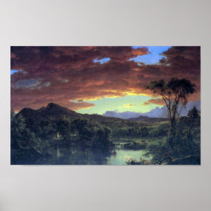 Frideric Edwin Church på landsbygden Poster