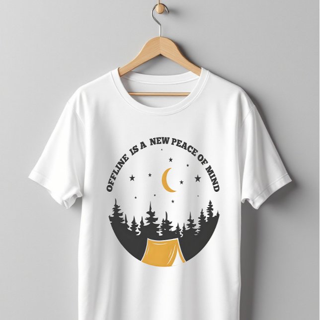 Fridfull Camping Utan Nätanslutning T Shirt (Skapare uppladdad)