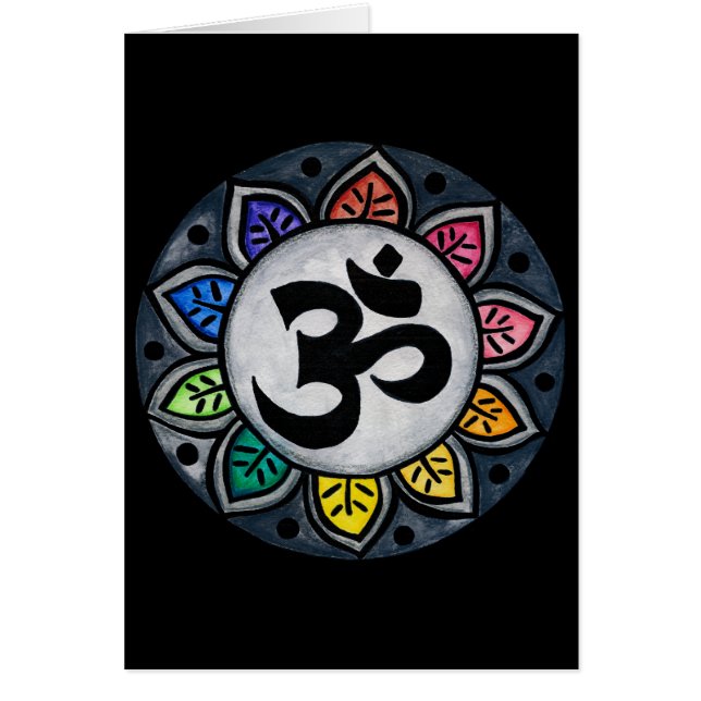 Fridfull färg hälsningskort (Framsidan)