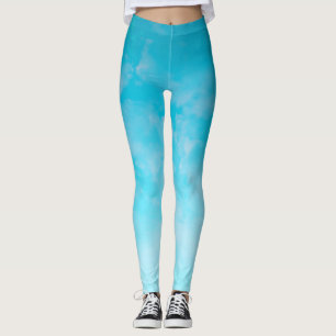 Fridfull räckvidd för *~* för himmelvattenfärg leggings