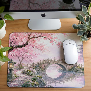 Fridfulla japanska körsbärsblommor musmatta