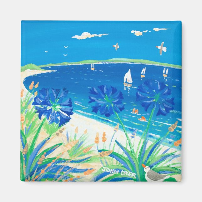 Fridge Art: Att ha en dip, Pentle Bay Magnet (Framsidan)