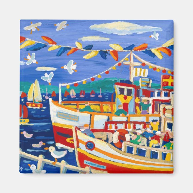 Fridge Art: Beany Hats and Pleasure Boats Magnet (Framsidan)