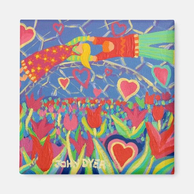 Fridge Art: Tempation i Tulips Magnet (Framsidan)