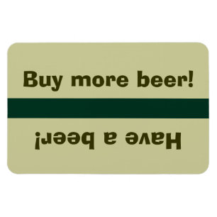 Fridge Beer status - ha en öl, köp öl Magnet