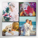 Fridge Magnet 4 Fotomrundad mall<br><div class="desc">Personlig 4,  rundade hörnfoton,  svart magnet som ska användas på kylskåp eller magnetiskt whiteboard.</div>