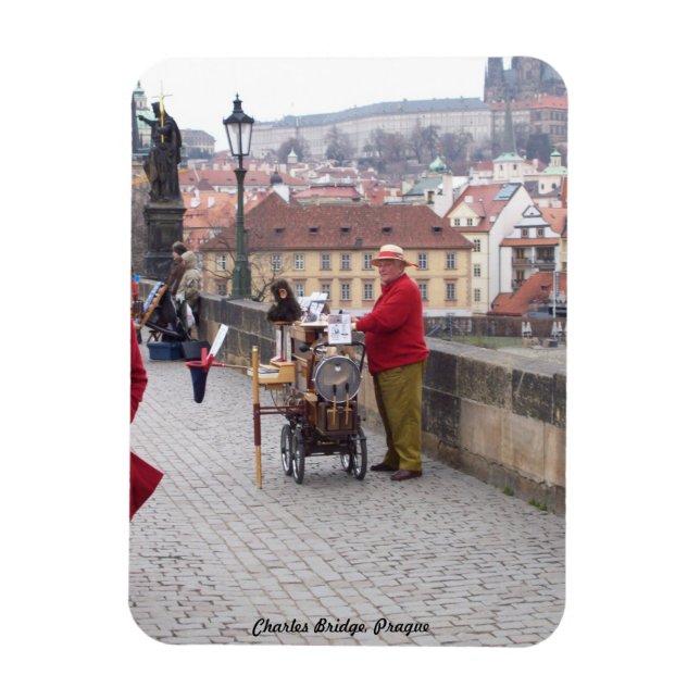 Fridge Magnet, Charles Bridge Prag Magnet (Vertikal)