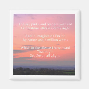 Fridge magnet dikt "Devon A Light"