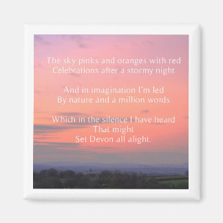 Fridge magnet dikt "Devon A Light"