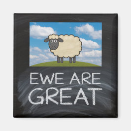 Fridge Magnet "Ewe are Underbar" fårpun