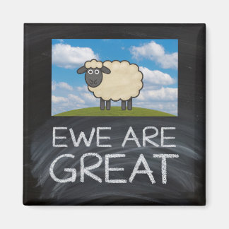 Fridge Magnet "Ewe are Underbar" fårpun