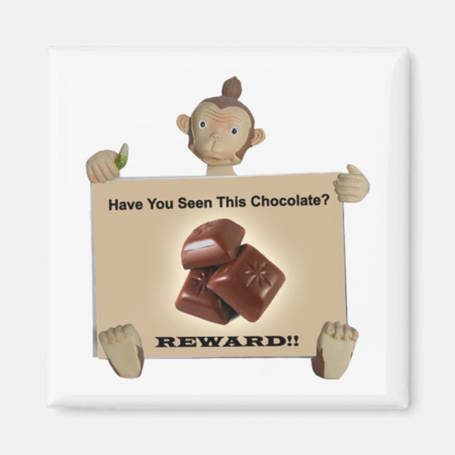 Fridge Magnet for Chocolate Älskare - Enkey Reward (Framsidan)