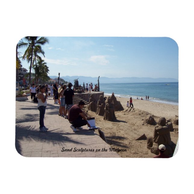 Fridge Magnet Sand Sculptures on Malecon (Horisontell)