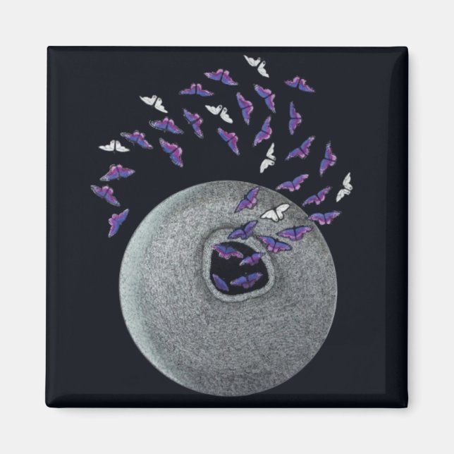 Fridge Magnet - Smittflugor framträder (Framsidan)