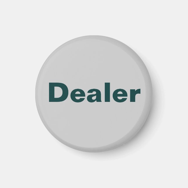 Fridge Poker MÄRKRE Action Magnet - återförsäljare (Framsidan)