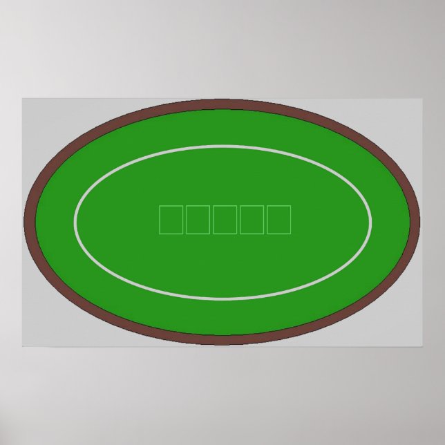 Fridge Poker ~MÄRKRE~ Texas Holdemkort Bord Poster (Framsidan)