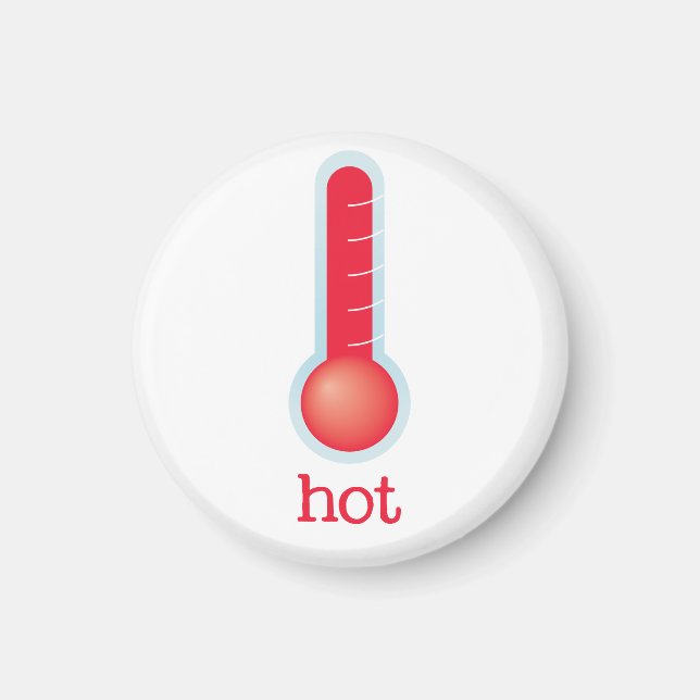 Fridge väder - HETT Magnet (Framsidan)