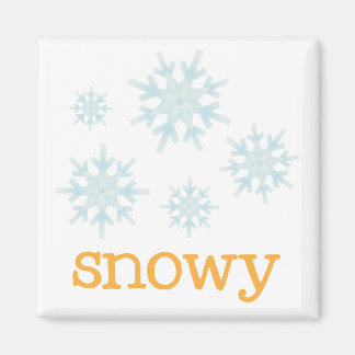 Fridge Weather - SNOWY Magnet