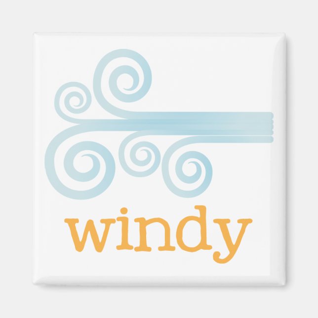 Fridge Weather - WINDY Magnet (Framsidan)