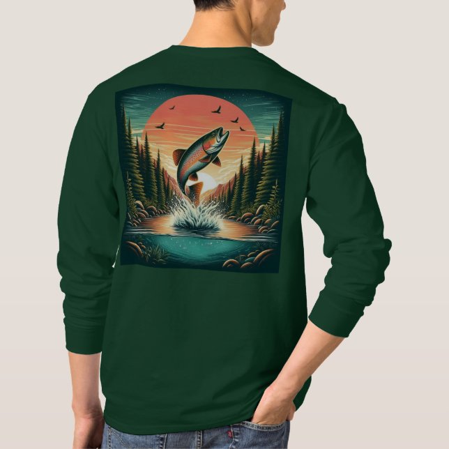 Fridluftsmänniskans tarmkaraktär t shirt (Baksida)