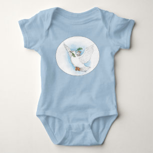 Fridsam babyRomper för mus och för duva T Shirt