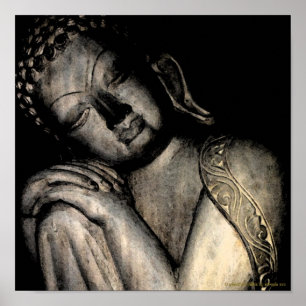 Fridsam Buddha affisch