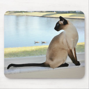 Fridsam Siamese kattmålning Musmatta