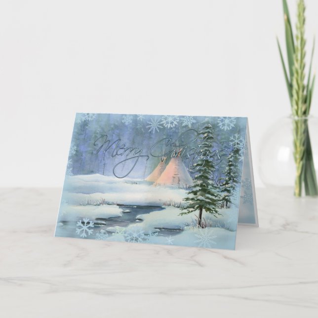 FRIDSAM TIPIJUL av SHARON SHARPE Helgkort (Framsida)