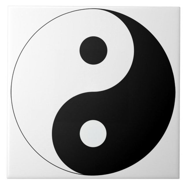 Fridsamma Yin Yang Kakelplatta (Framsidan)