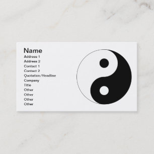 Fridsamma Yin Yang Visitkort