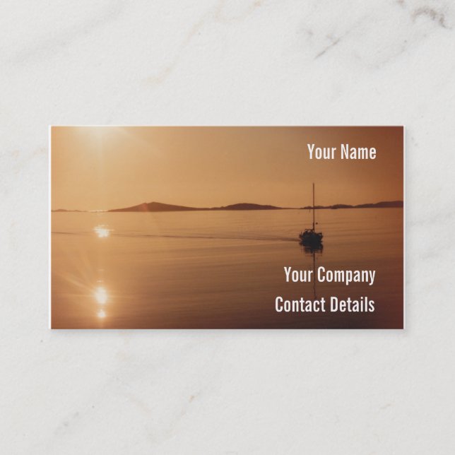 Fridsamt Cornwall England för Scilly Visitkort (Framsida)