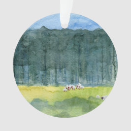 Fridsamt landskap julprydnaden