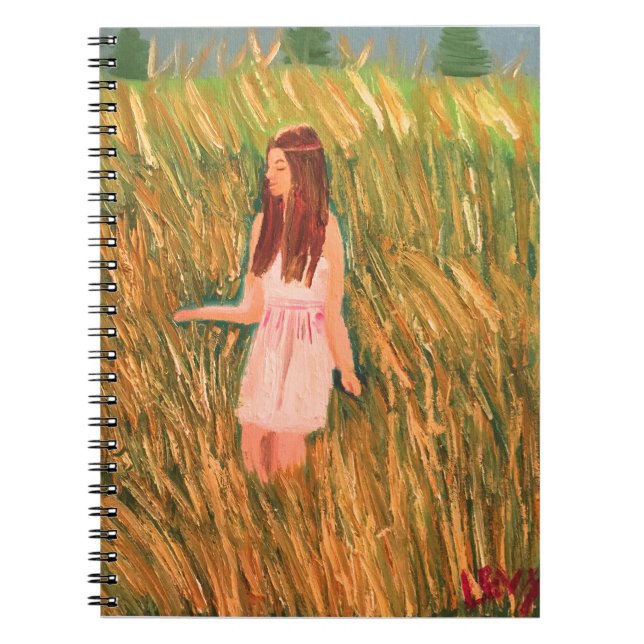 Fridsamt tänkande anteckningsbok med spiral (Framsidan)