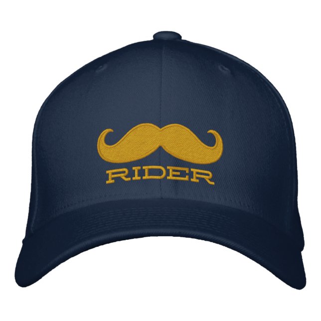 FRIE MUSTACHE RIDES BRODERAD KEPS (Framsida)