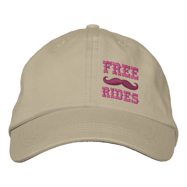 FRIE MUSTACHE RIDES BRODERAD KEPS (Framsida)