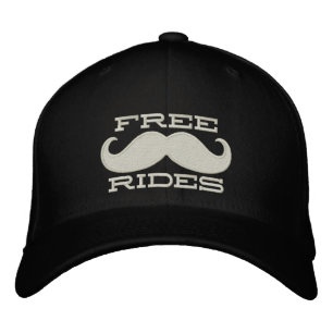 FRIE MUSTACHE RIDES BRODERAD KEPS