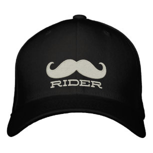 FRIE MUSTACHE RIDES BRODERAD KEPS