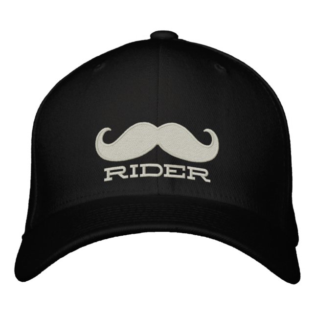 FRIE MUSTACHE RIDES BRODERAD KEPS (Framsida)