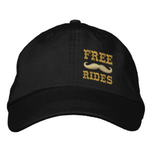 FRIE MUSTACHE RIDES BRODERAD KEPS