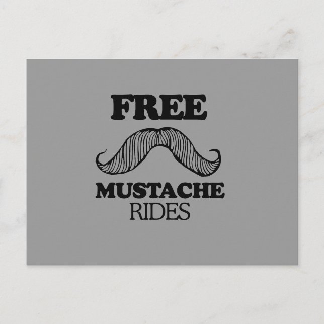 FRIE MUSTACHE RIDES VYKORT (Framsida)