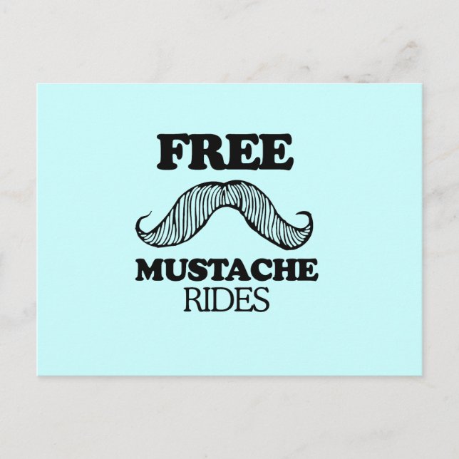 FRIE MUSTACHE RIDES VYKORT (Framsida)