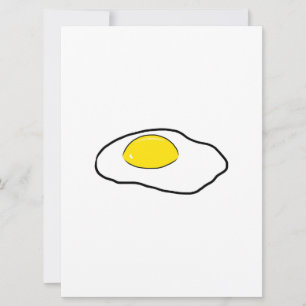 Fried ägg Tecknad Teckning Poached Eggs Sunny Side