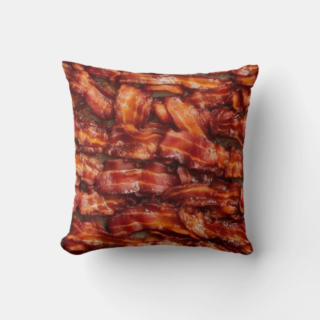 Fried Bacon. Frukostserie Kudde (Framsida)