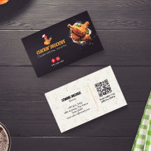 Fried Chicken Business | Minimalistisk streckkod f