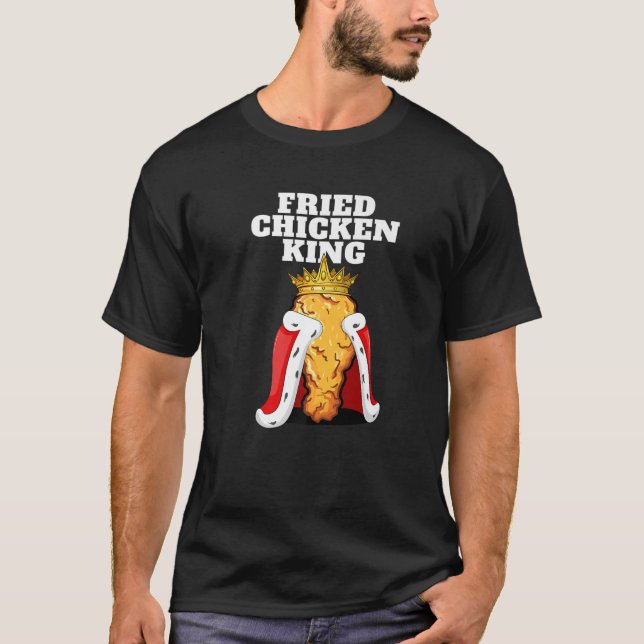 Fried Chicken Kung | Junk Fast Food Manar Fried Ch T Shirt (Framsida)