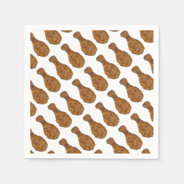 Fried Chicken Leg Drumstick Cookout Restaurant Pappersservett