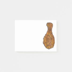Fried Chicken Leg Drumstick Foodie Soul Food Post-it Block