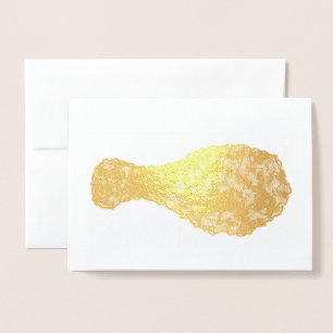 Fried Chicken Leg Drumstick Soul Food Cooking Folierat Kort